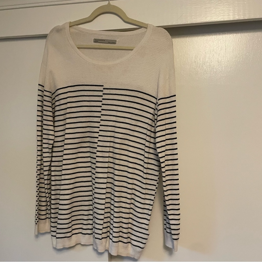 All Saints Striped Sweater, sz L